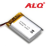 聚合物鋰電池ALQ702540/1000mAh 3.7V